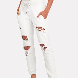 NSF Sayde Distressed French Terry Sweatpants Size xs